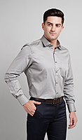 Men's Formal Shirt (Ash Grey - Full Sleeves 100% Cotton) Men's Formal Shirt (Ash Grey - Full Sleeves 100% Cotton)