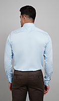 100% Premium Cotton, Solid, Full Sleeves Formal Shirt - Light Sky Blue 100% Premium Cotton, Solid, Full Sleeves Formal Shirt - Light Sky Blue