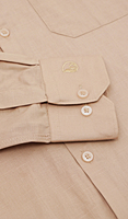 Men's Formal Shirt (Golden Beige - Full Sleeves Linen 100% Cotton) Men's Formal Shirt (Golden Beige - Full Sleeves Linen 100% Cotton)